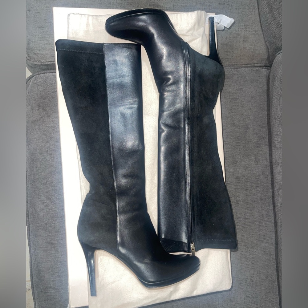 JIMMY CHOO LONDON BOOTS 247 ALLEGRA SZ 38. WORN ONCE.